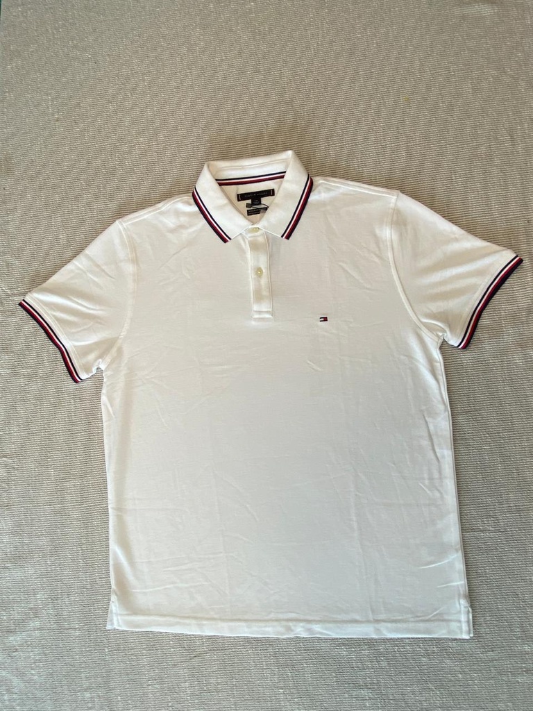 Camisa polo Tommy Hilfiger blanca