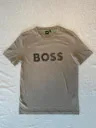 Camiseta Hugo Boss basica cafe