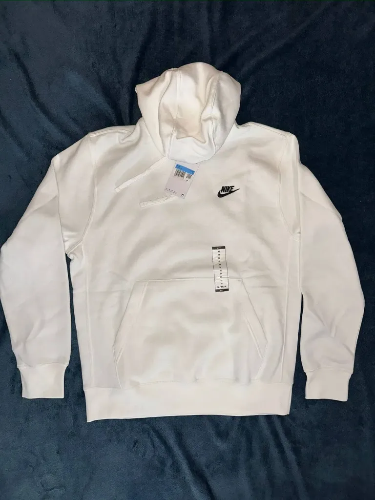 Buzo con capucha nike blanca (s)