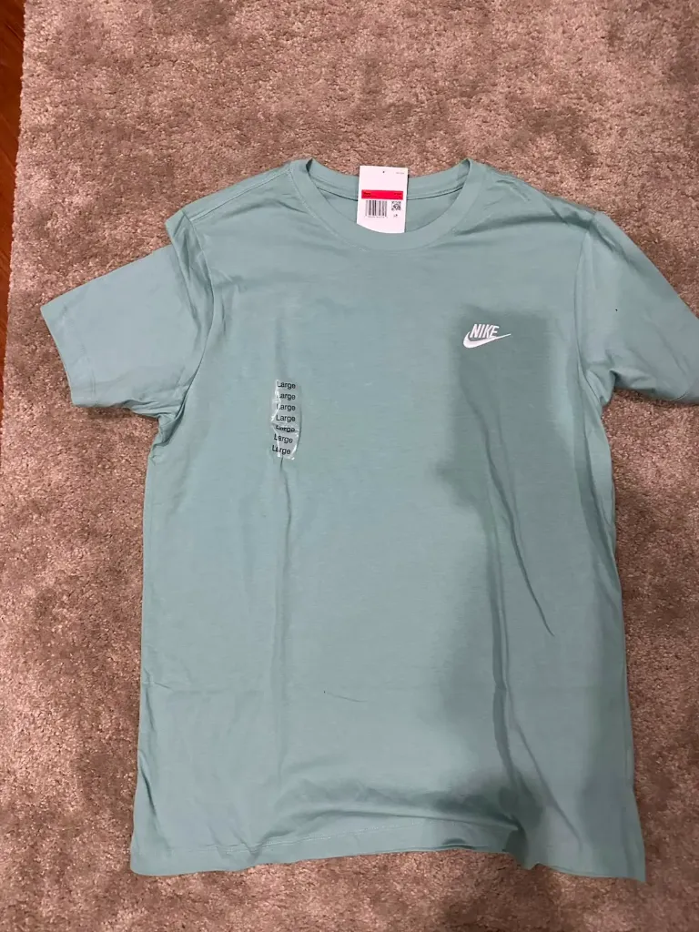 Camiseta Nike basica azul agua marina (m)