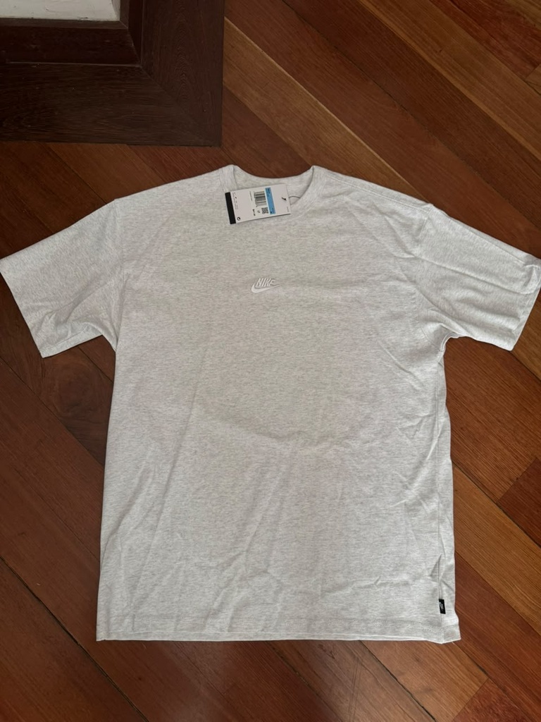 Men's Nike Sportswear Premium Essentials Futura T-Shirt blanca jaspeado (m)