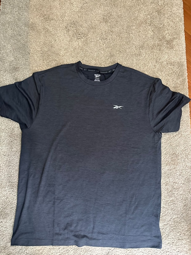 Camiseta reebok deportiva gris oscuro (m)