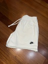 Pantaloneta / Short Nike Club flow Blanco algodon