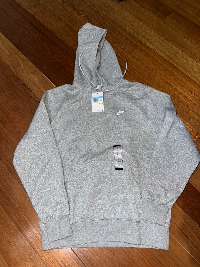 Hoodie Nike Club gris (m)