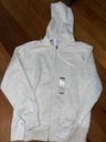 Buzo Nike club con cierre blanco gaspeado