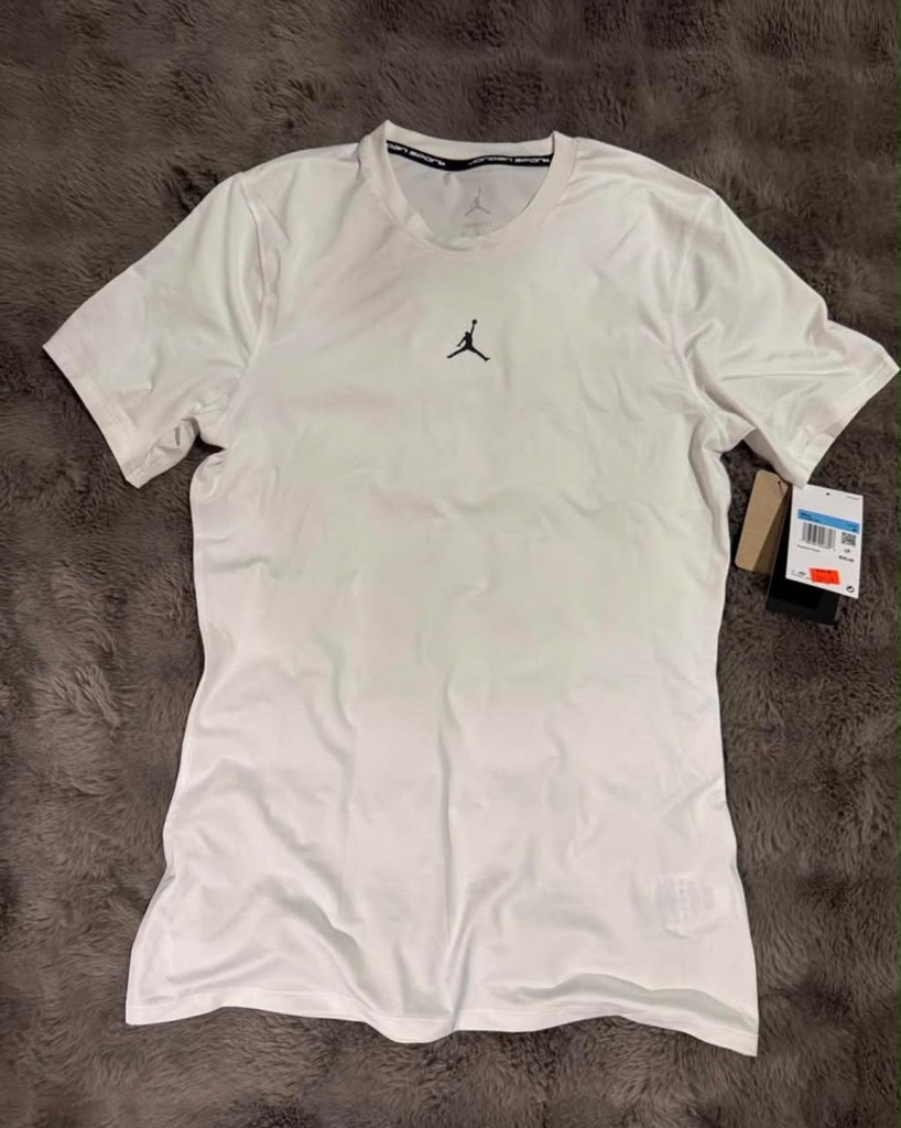Camiseta Jordan deportiva blanca de compresion (m)